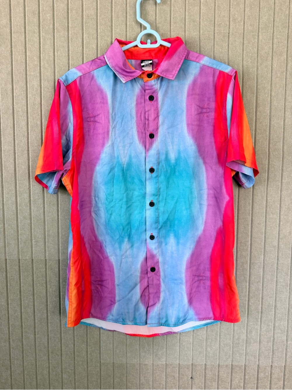 Neff Multicolor Tie-Dye Short Sleeve Button Shirt